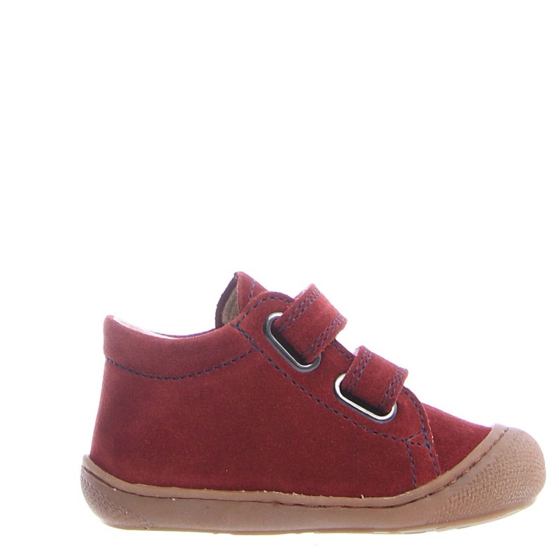 Naturino Naturino Cocoon Supersouple Velcros Nubuck Rouge