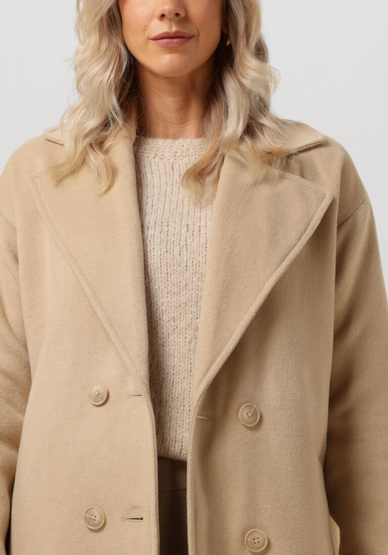 NOTRE-V zand notre-v mantel wool coat long