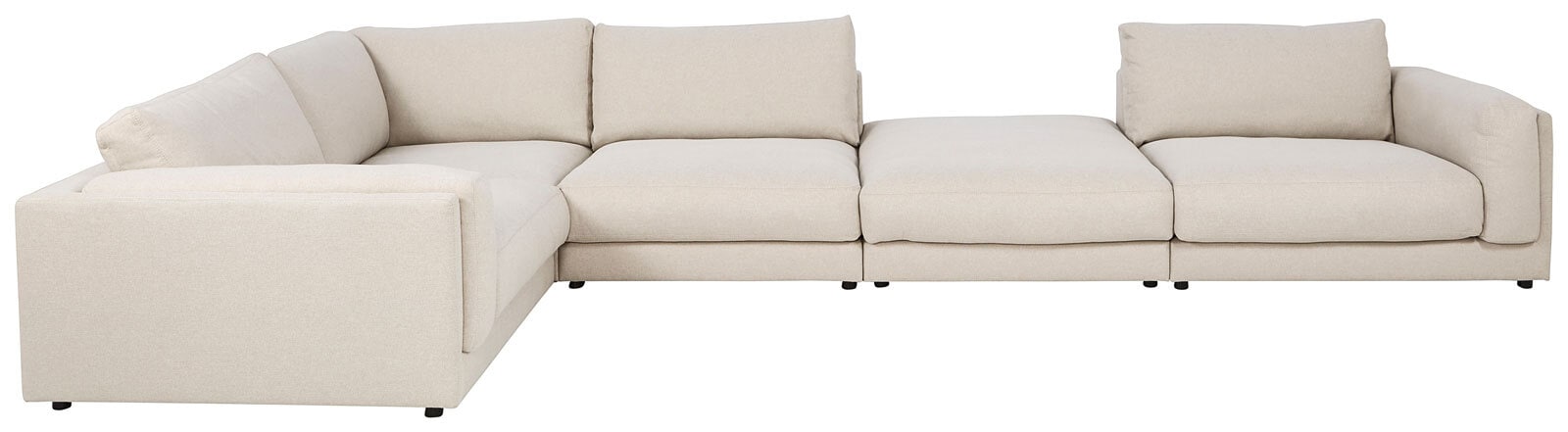 Ole Gunderson Ecksofa-Kombi LASSE VI 245 x 445 cm naturbeige