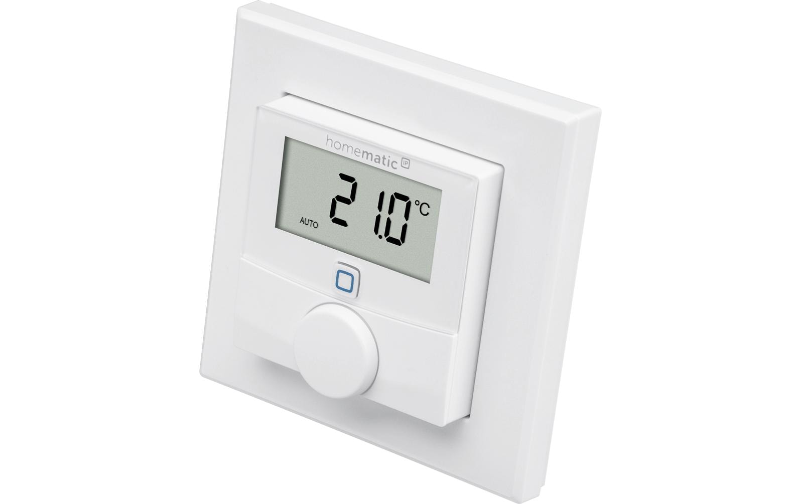 Smart Home Wired Wandthermostat, WeissWandthermostat mit Luftfeuchtigkeitssensor HmIPW-WTH, HmIPW-WTH-A