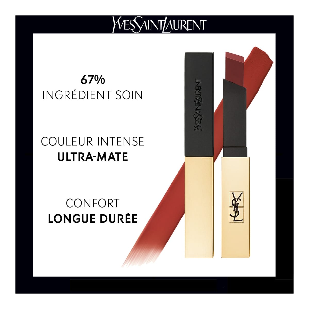 YVES SAINT LAURENT Rouge Pur Couture The Slim Rouge à Lèvres Ultra Mat