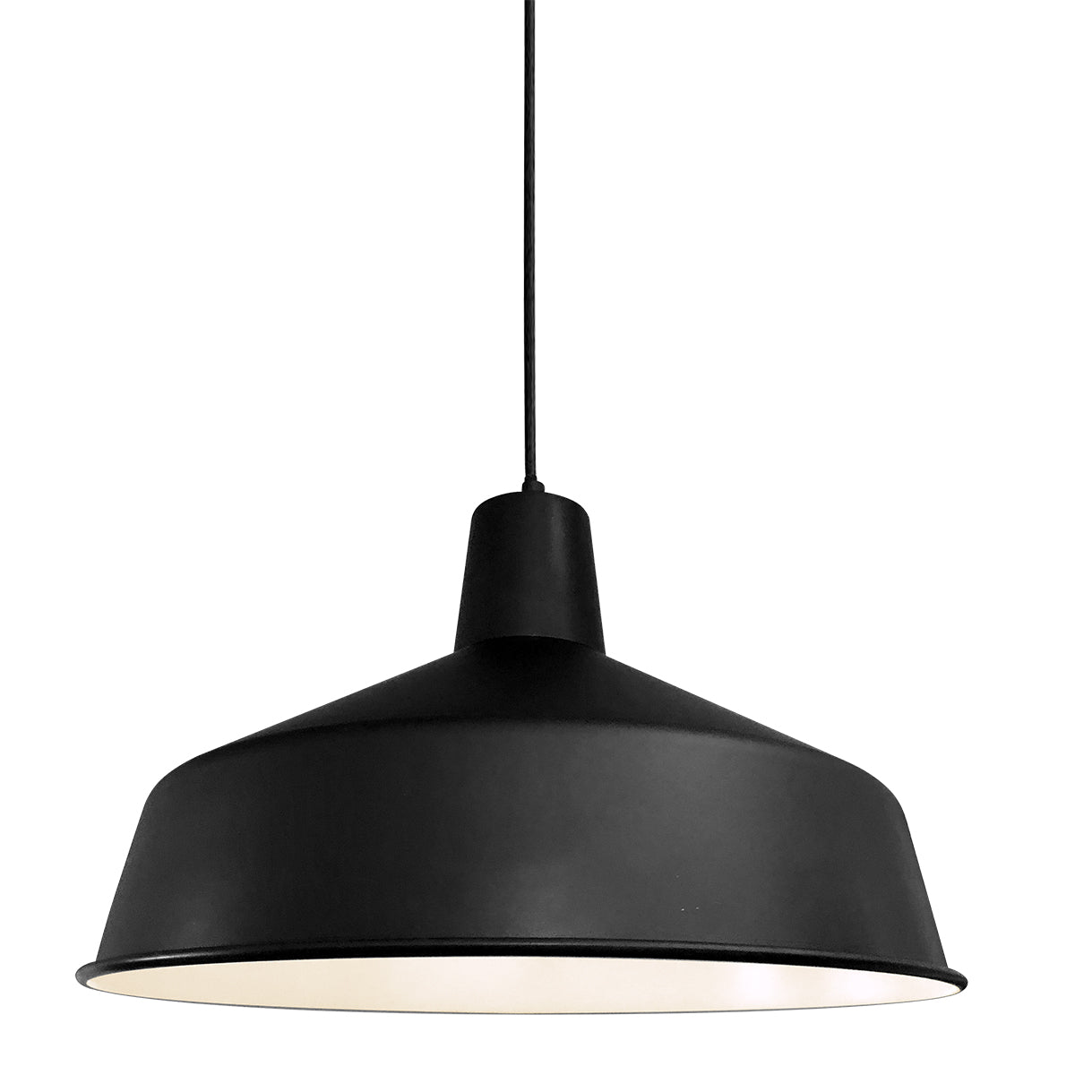 Mexlite - hanglamp - Blackmoon - zwart - metaal - Ã 40cm - E27 -