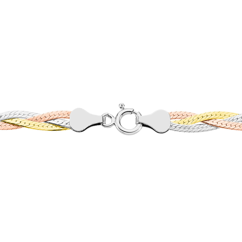 Collier Elae Argent Tricolore