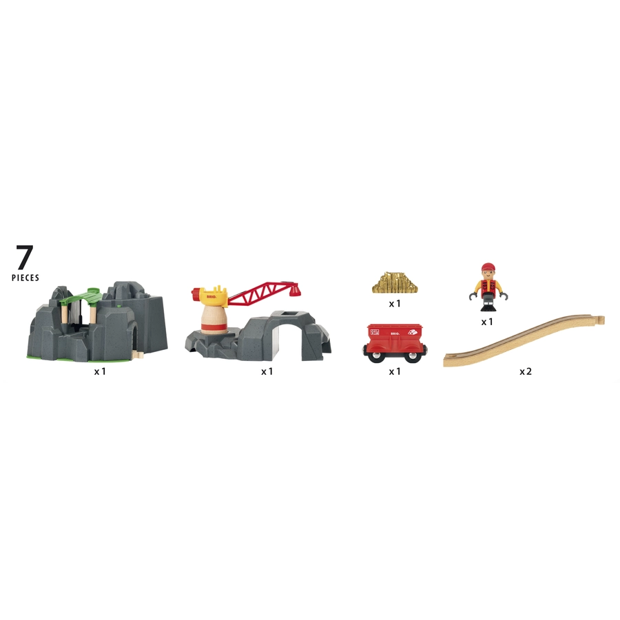 BRIO® WORLD Große Goldmine mit Sound-Tunnel 33889