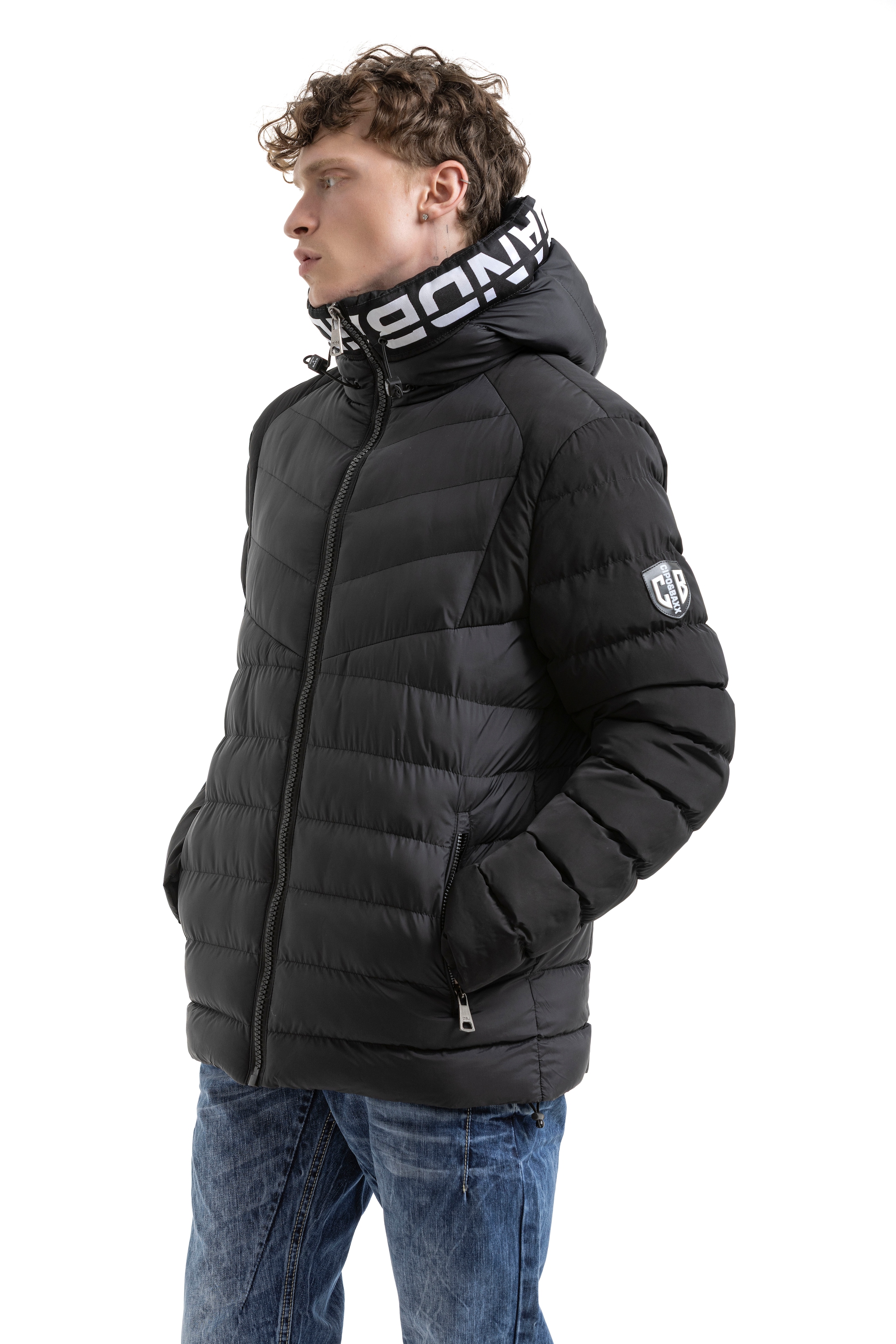 Cipo & Baxx Steppjacke mit Kapuze
