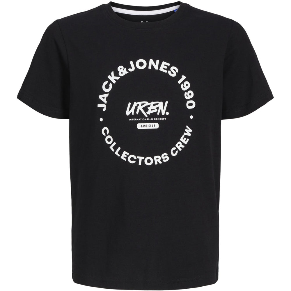 Køb Jack & Jones Junior Black Simon T-Shirt Crew Neck