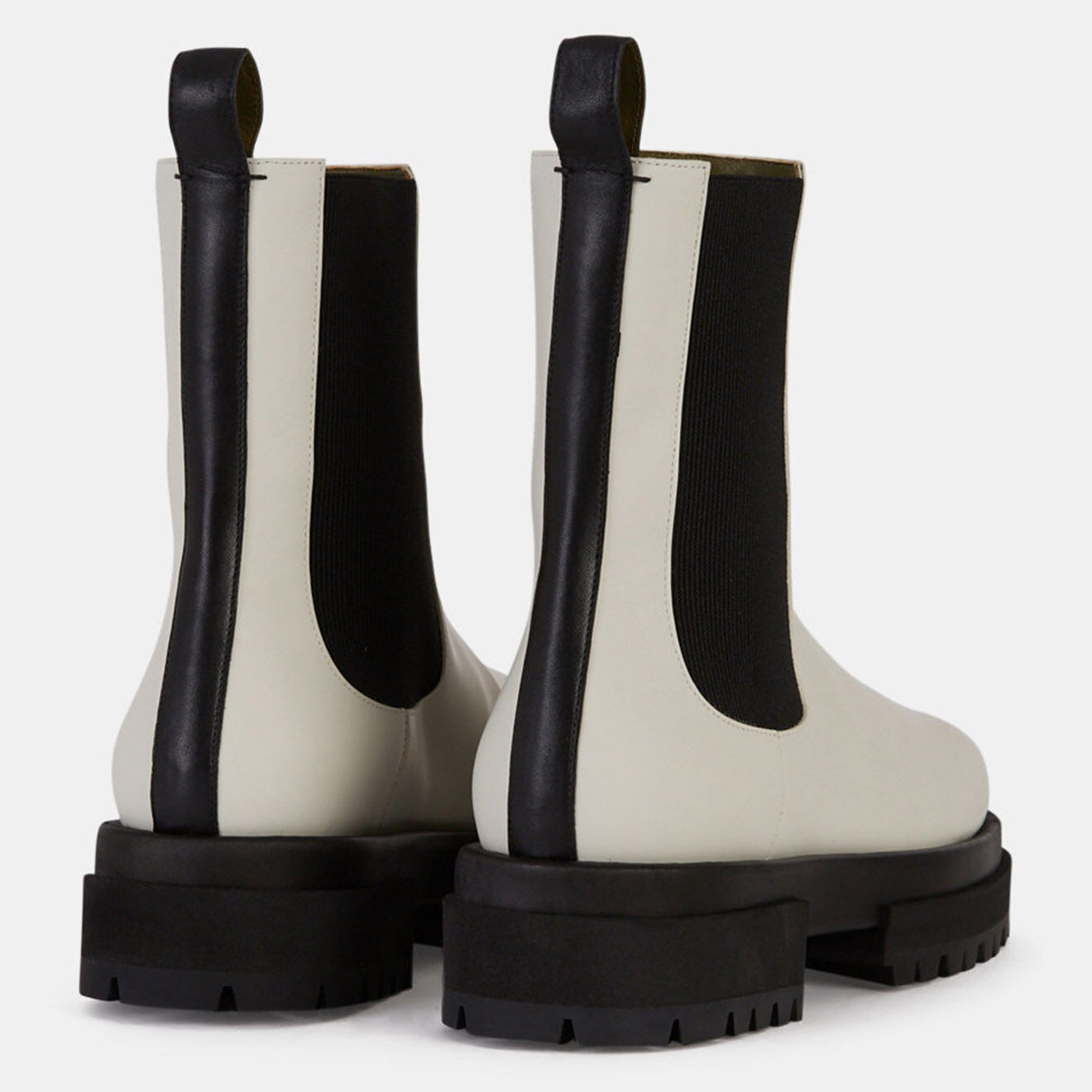 Maria Luca Chelsea boots en Cuir blanches