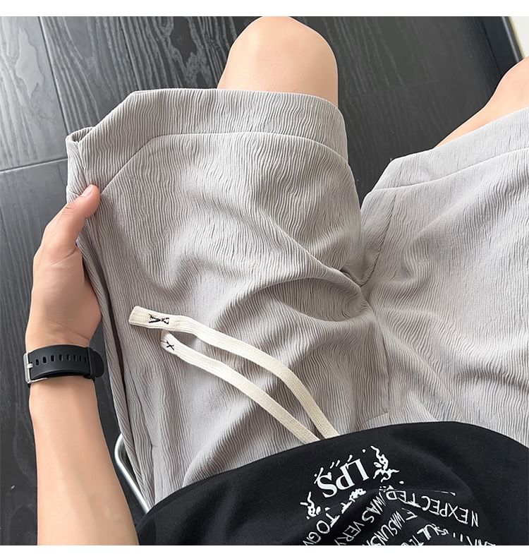 Posive - Effen shorts met trekkoord in de taille