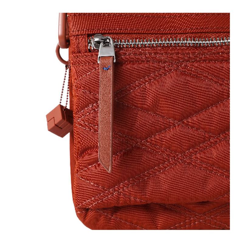 Sac bandoulière Emma 24 cm New Quilt Brandy Brown