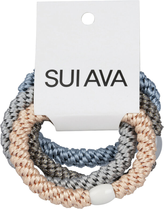 Sui Ava 4-pack Basic Essentials Elastics Feel the sky