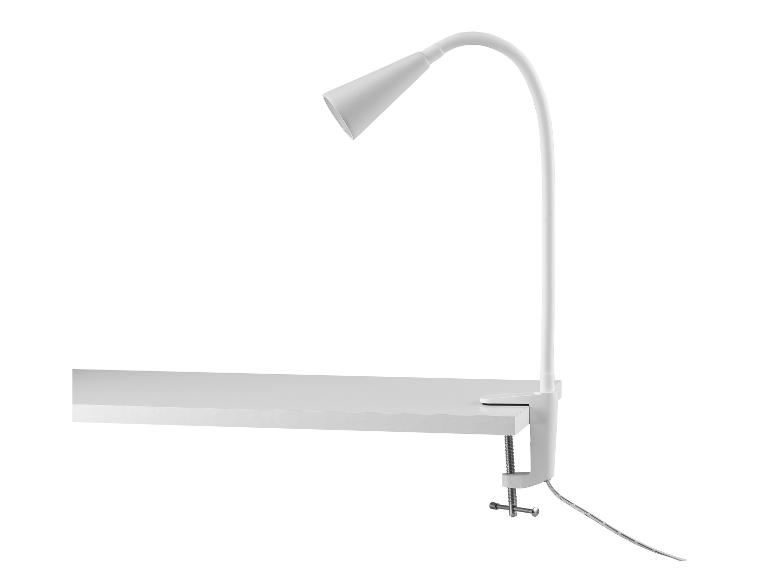 LED-klemlamp met flexibele metalen hals