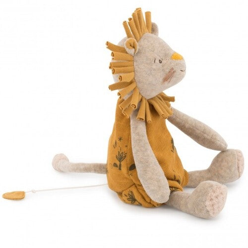 Moulin roty knuffelleeuw met muziek - 28 cm