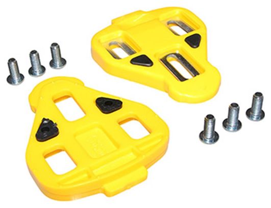 CALE PEDALE MICHE JAUNE FIXE (PAIRE)