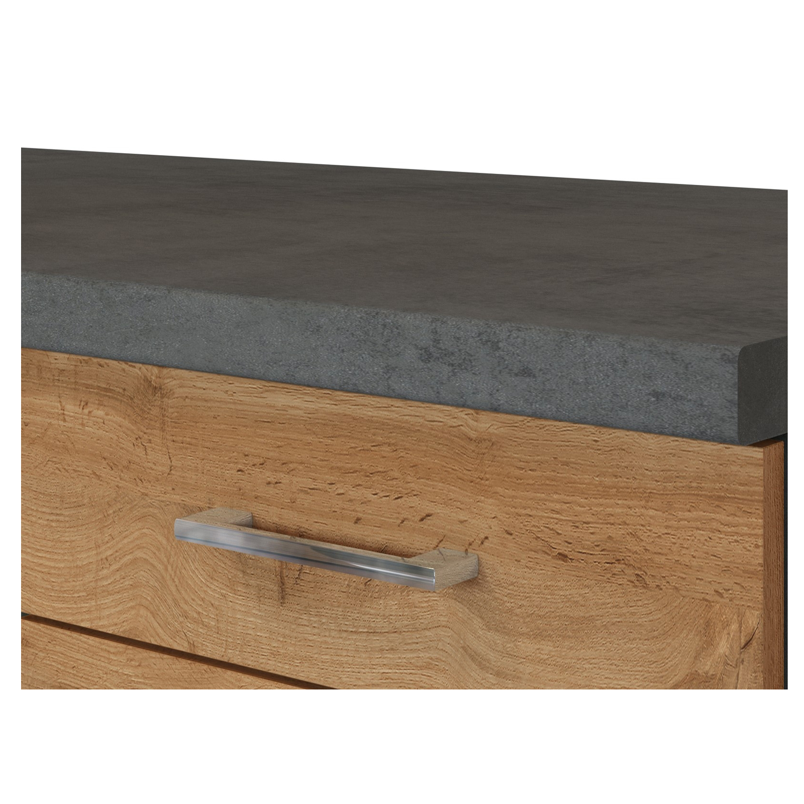 Küchenblock SORRENTO - Wotan-Eiche - mit E-Geräten - 270 cm