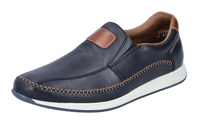 Rieker Slipper  Sommerschuh, Schlupfschuh, Freizeitschuh mit aufwändiger Rahmennaht