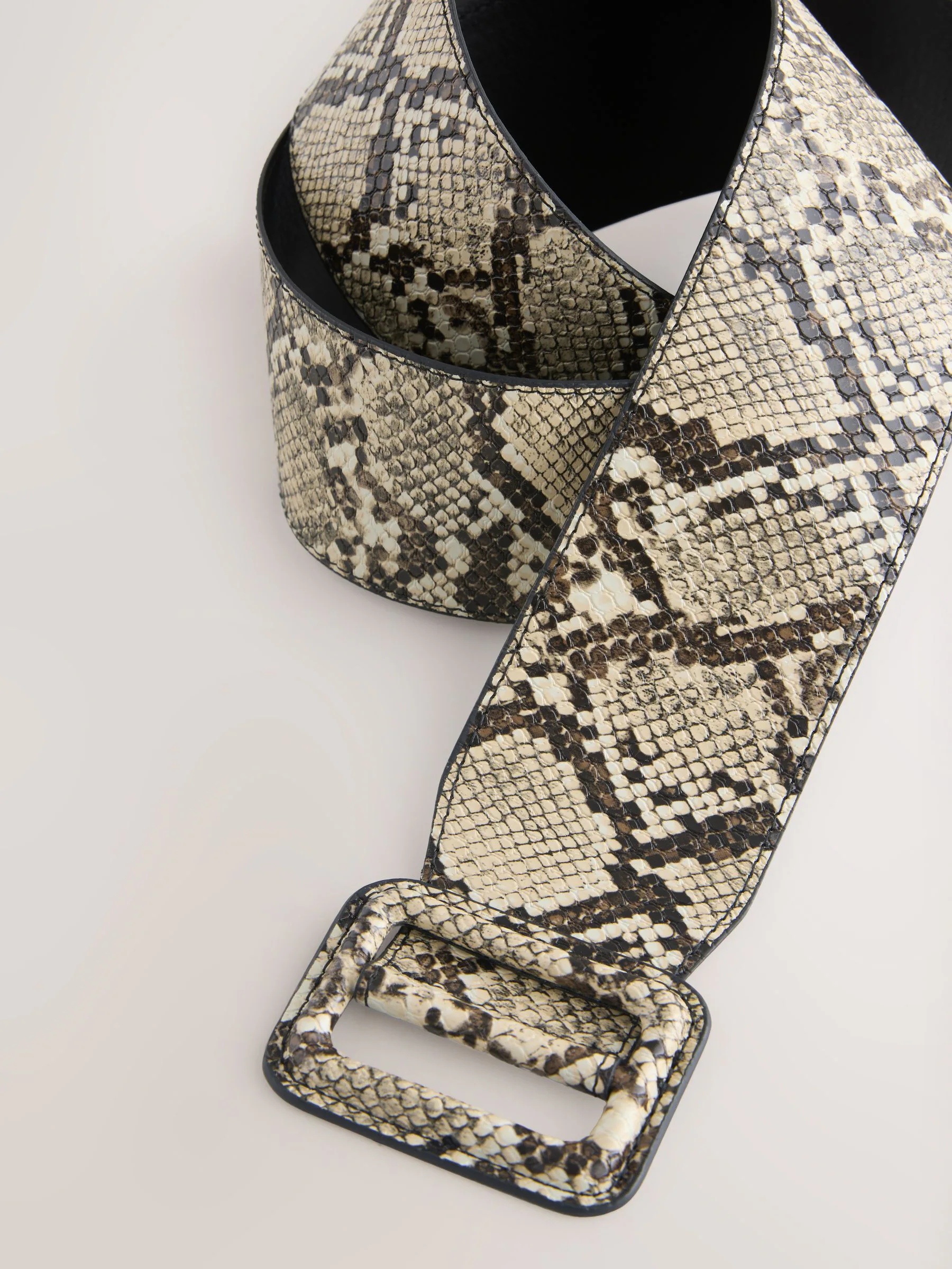 Slangenprint - PU Wide Belt