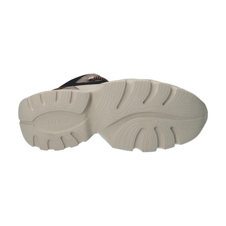 Durea 9831 wijdte K CHAMPAGNE/ZWART/COGNAC