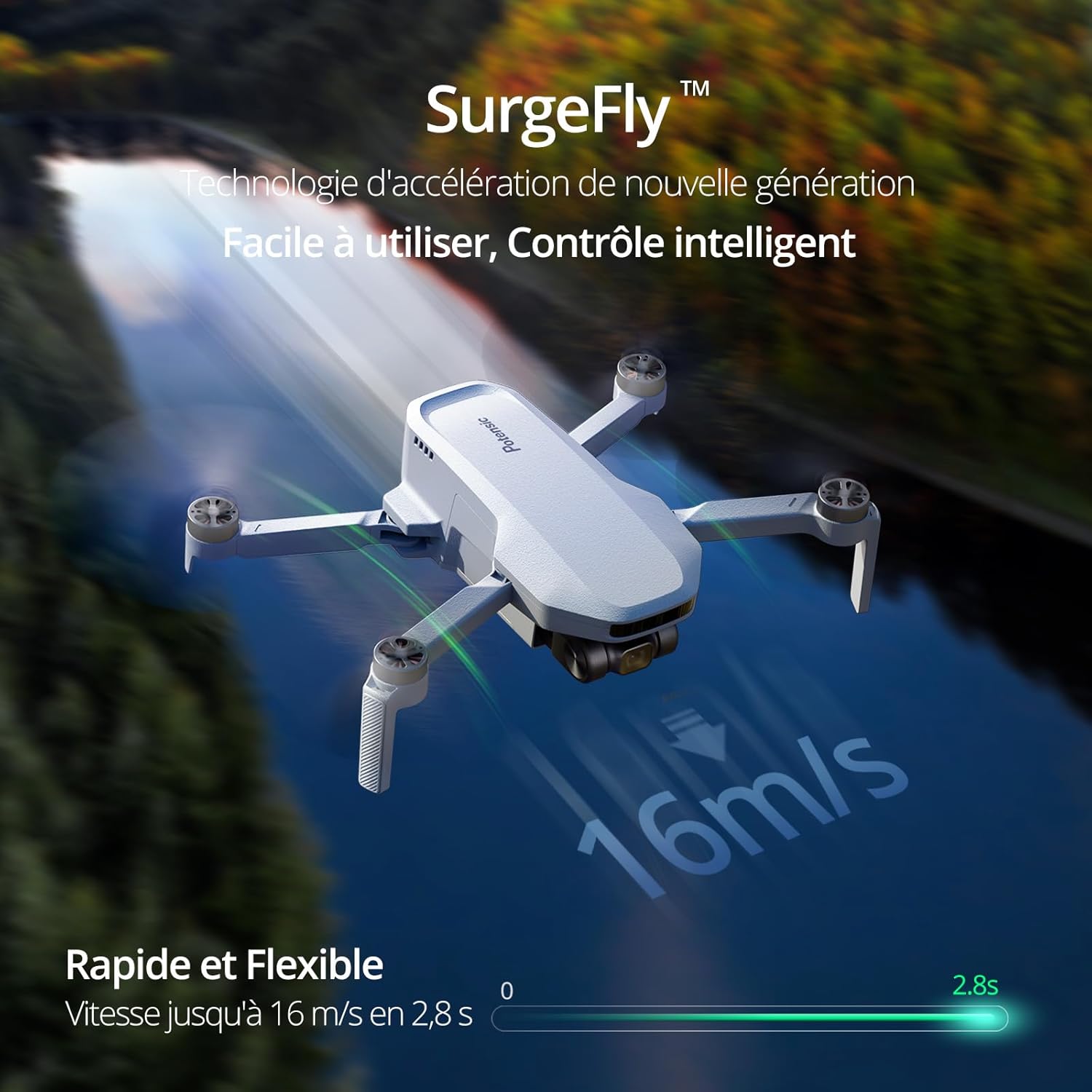 Potensic ATOM SE GPS Drone Caméra 4K, 93 Mins de Vol, moins de 249g, Transmission FPV 4KM, avec Hub de Charge Rapide,Vitesse Max 16m/s, ShakeVanish EIS Technologie pour Adultes et Débutants, C0
