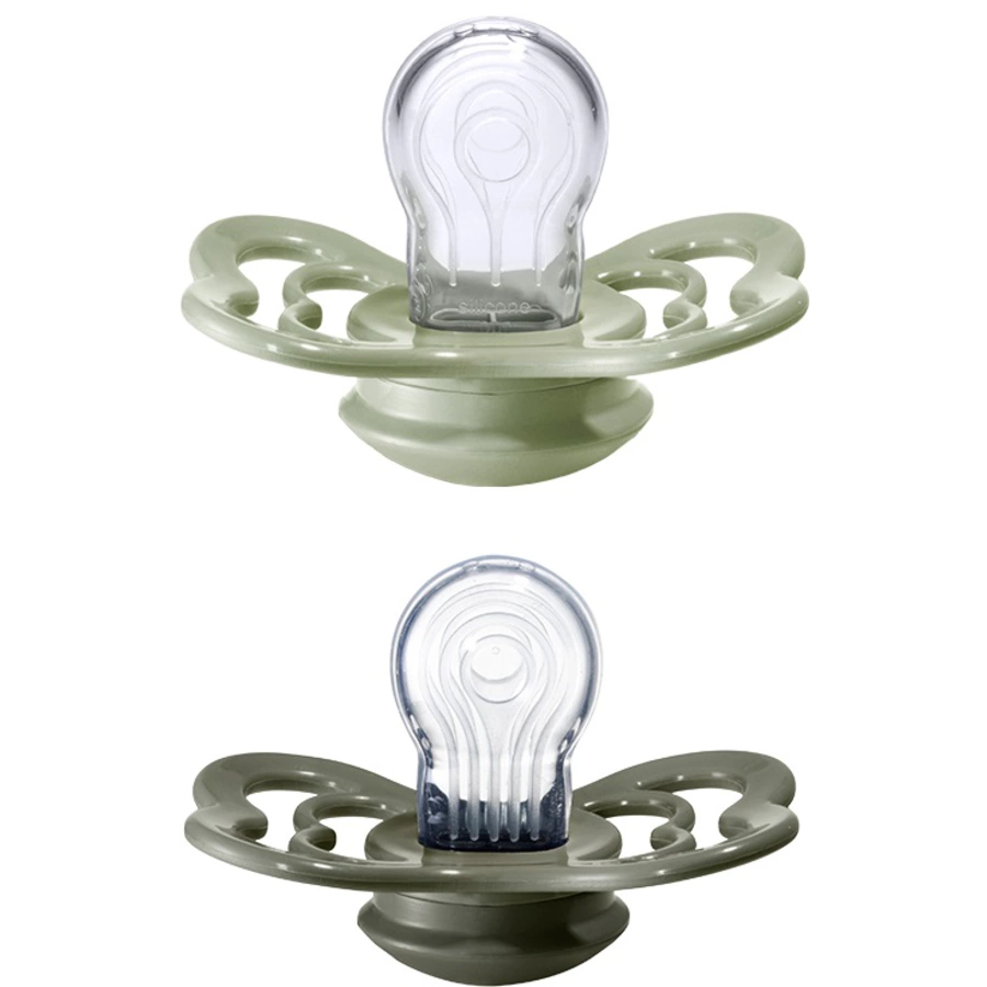 BIBS® Schnuller Supreme Sage  Hunter Green Silikon 6-36 Monate, 2 Stk.