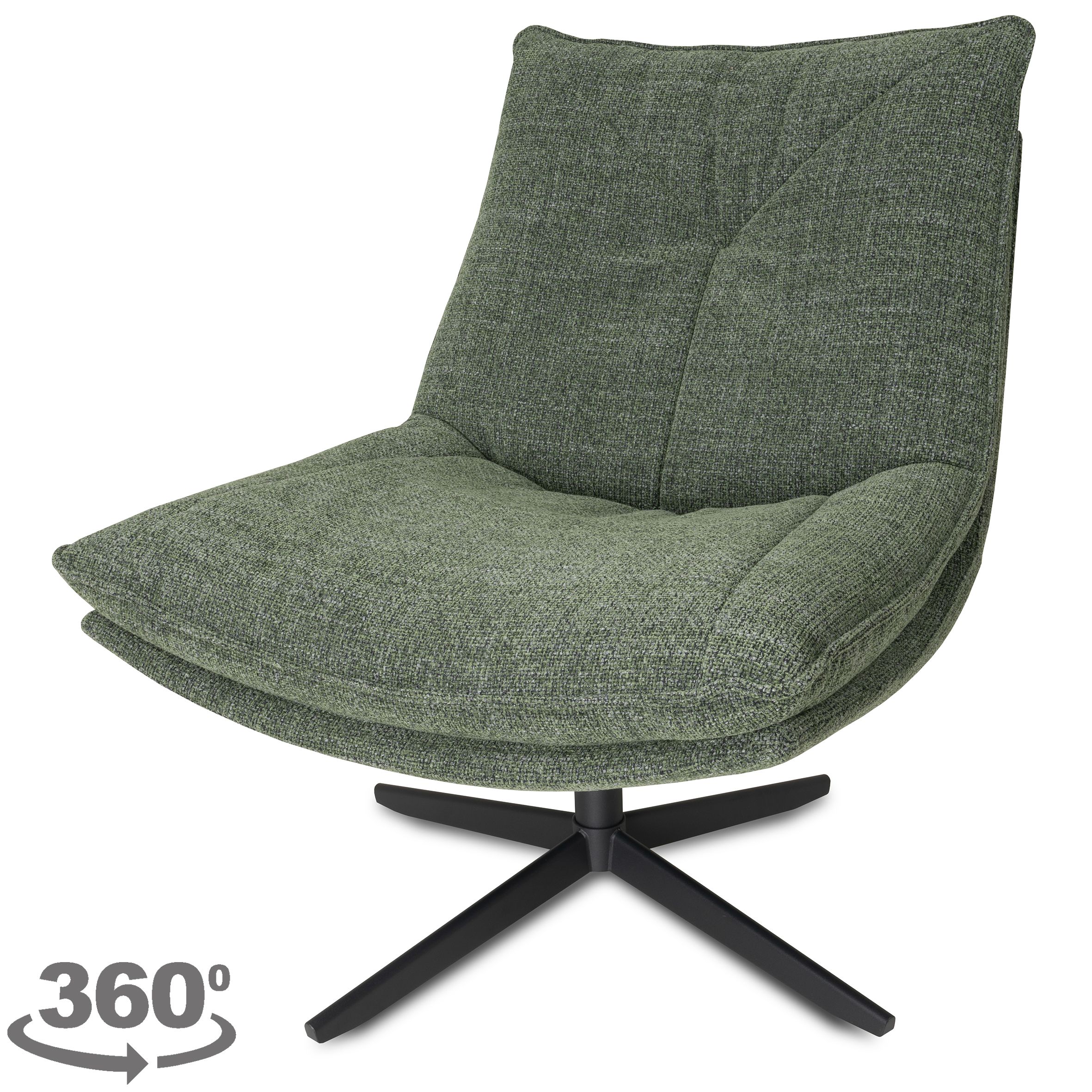 Draaifauteuil Chester B75 x D90 x H87 cm