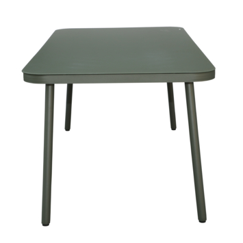 Wakefield eettafel Lille legergroen glas 180x90 cm