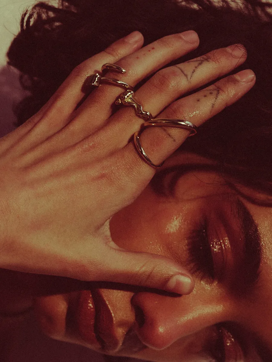 Bague plaqué or Coil FARIS