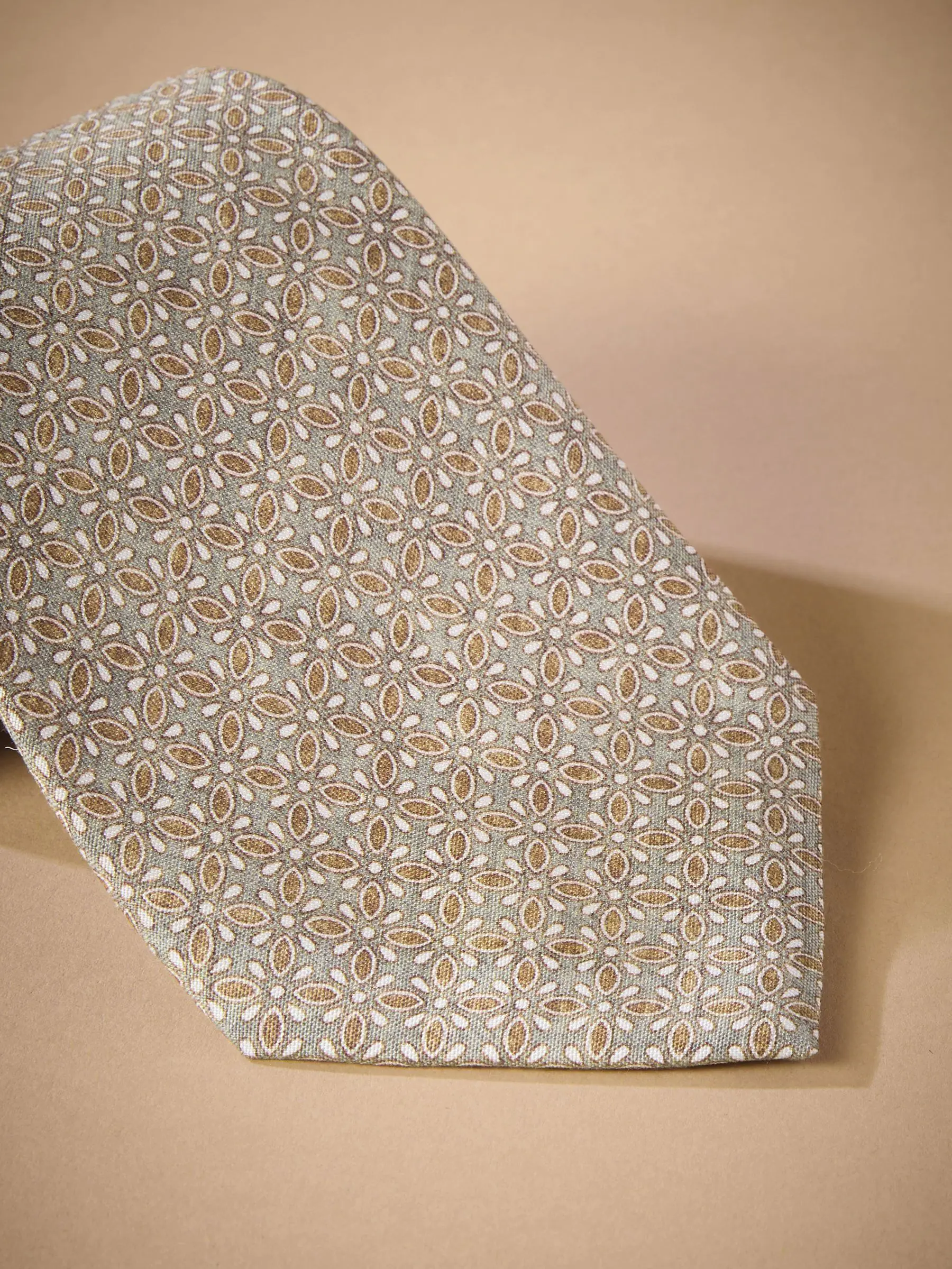 Groen - Signature Made In Italy Printed Paisley Tie