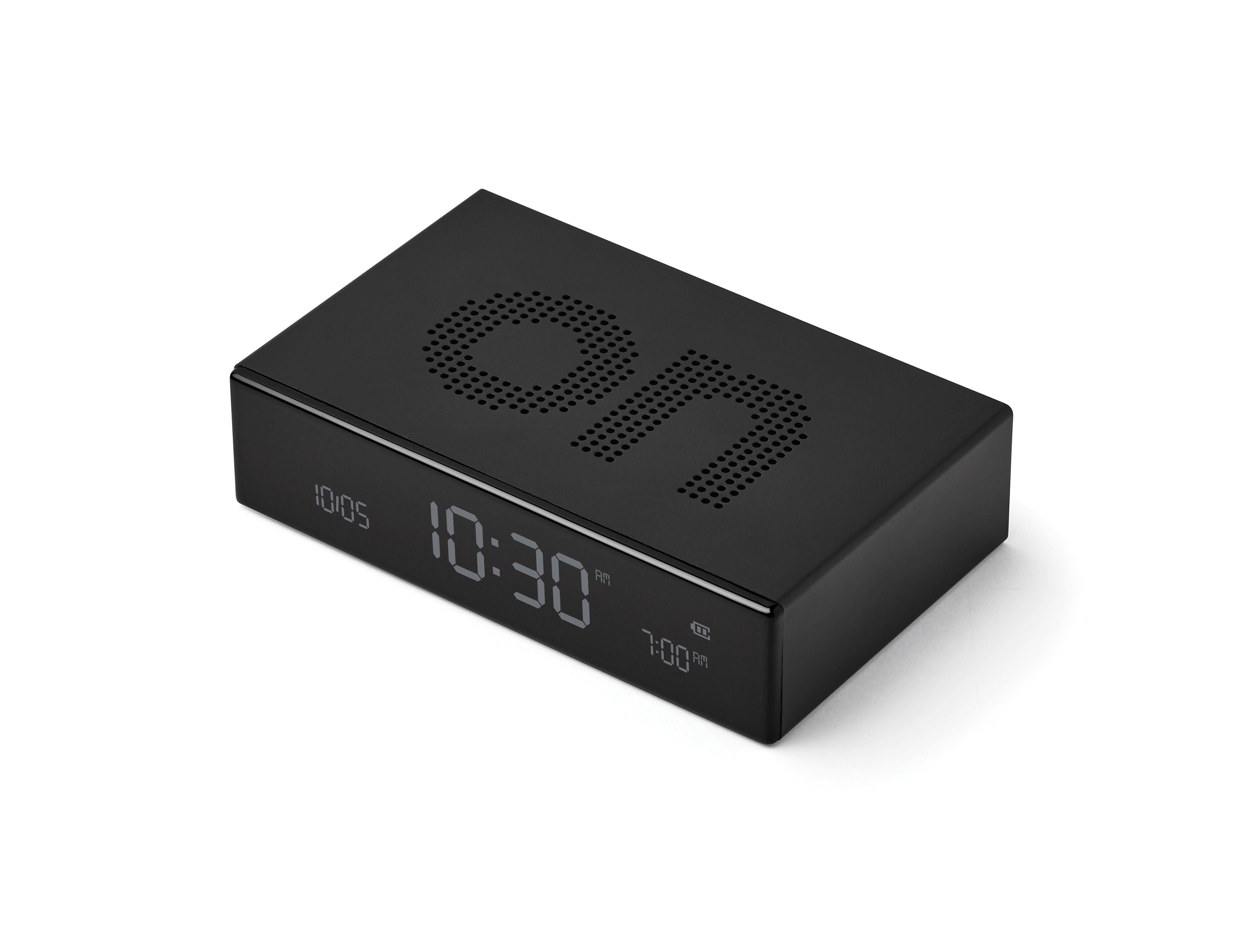 Flip Premium Digitaler Wecker Nachttisch Uhr mit Hintergrundbeleuchtung   LCD Display (LEX-LR152N) - Schwarz