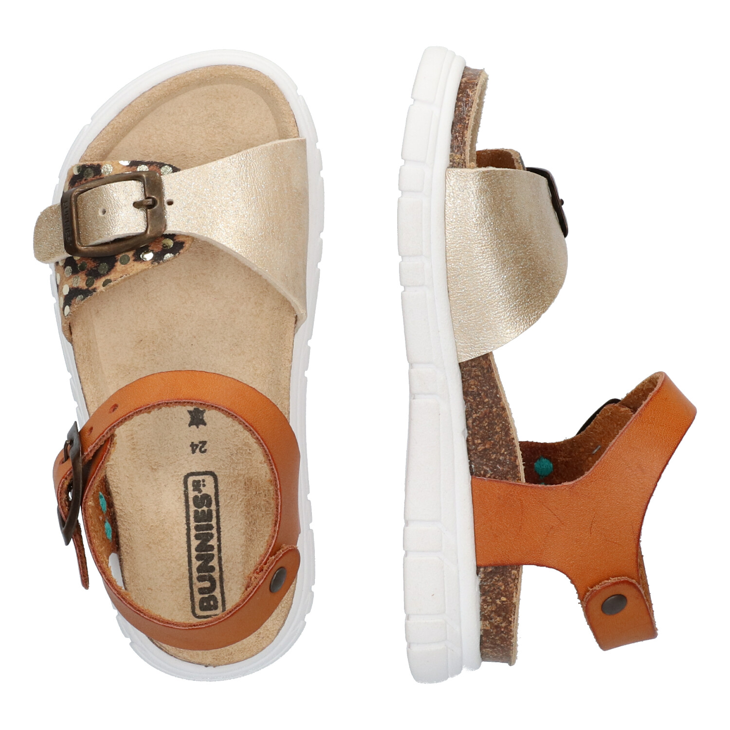 Meisjes Sandalen Bunnies JR Bunnies Bruin