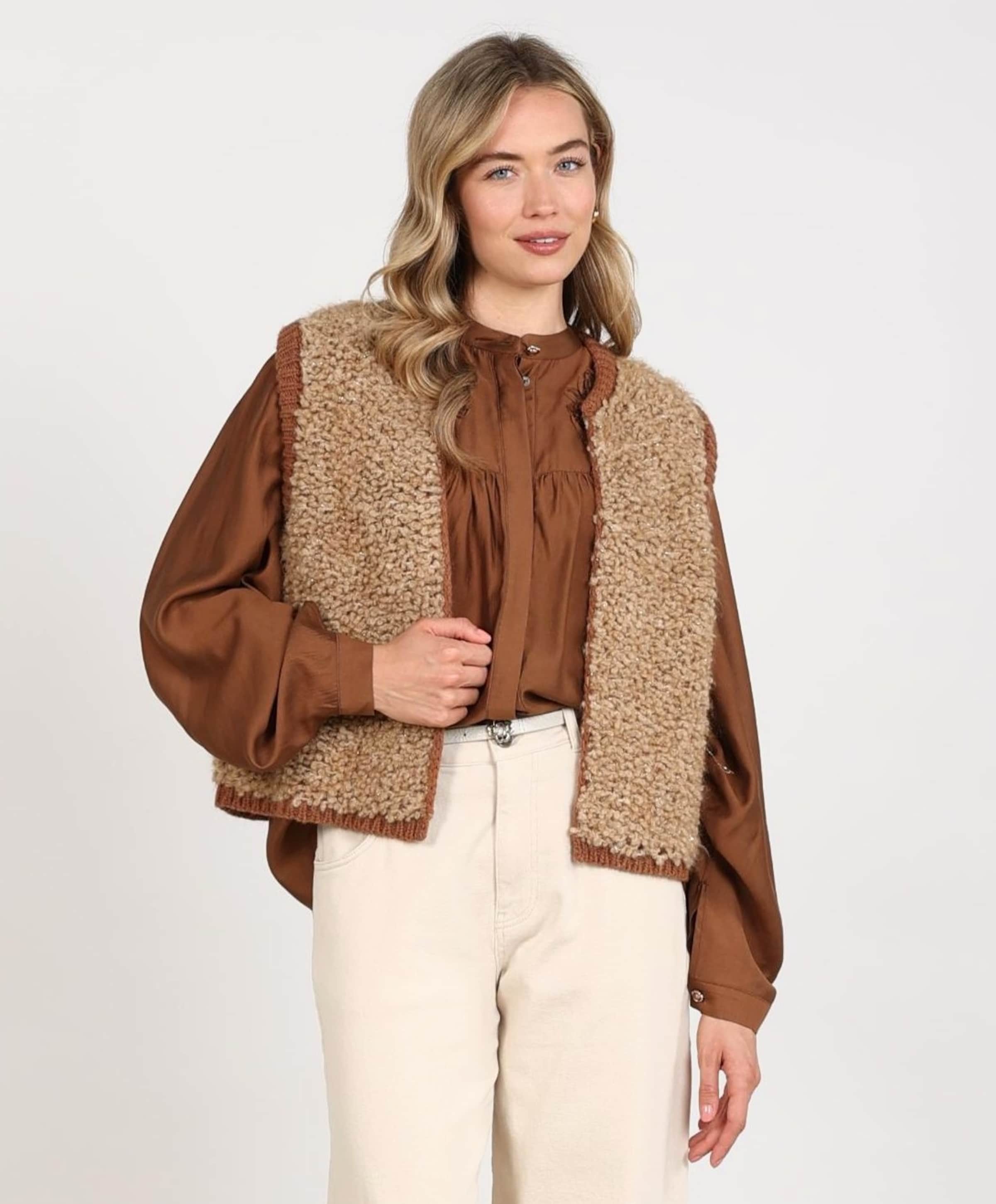 Nukus Dames gilet beige