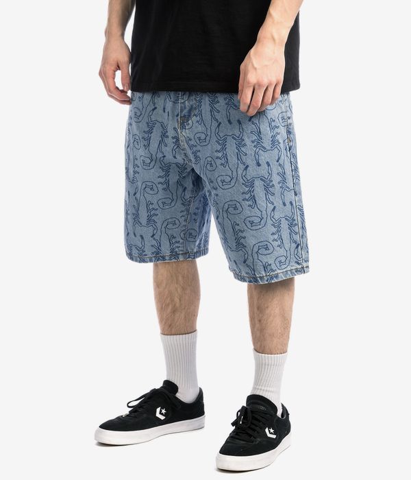 Butter Goods Scorpion Denim Shorts (washed indigo)