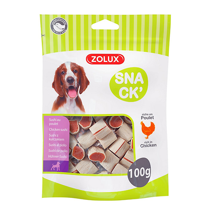Friandise pour chien sushi au poulet