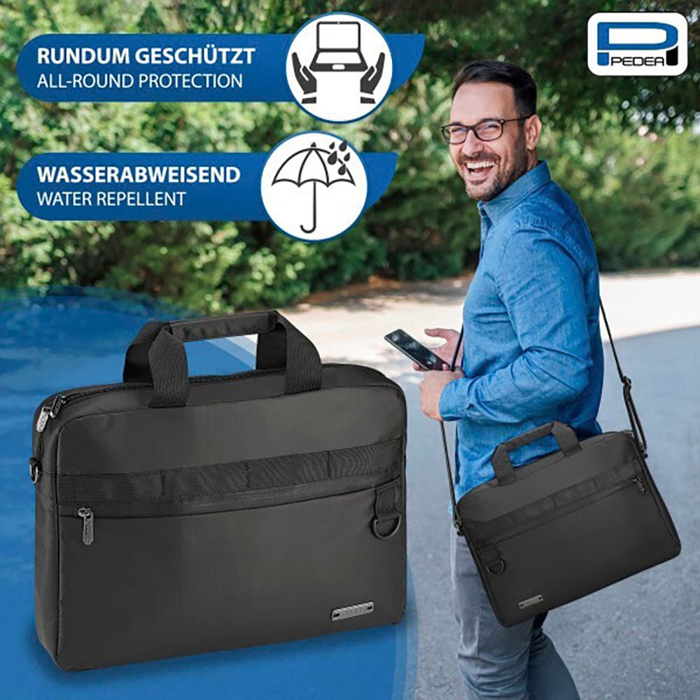 PEDEA Laptoptasche »Notebooktasche Clutch 15,6 (39,6cm)« Umhängetasche mit Tablet Fach