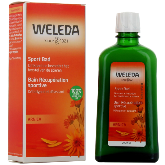 Bain à l'Arnica apaisant récupération sportive Weleda
