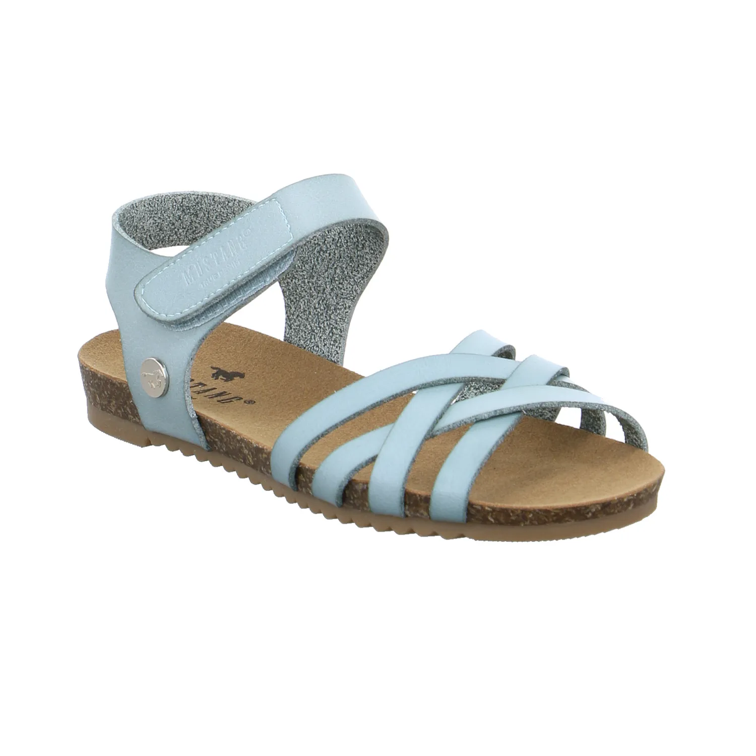 MUSTANG Mädchen-Sandale Pastelgrün Lederimitat  Sommerschuh