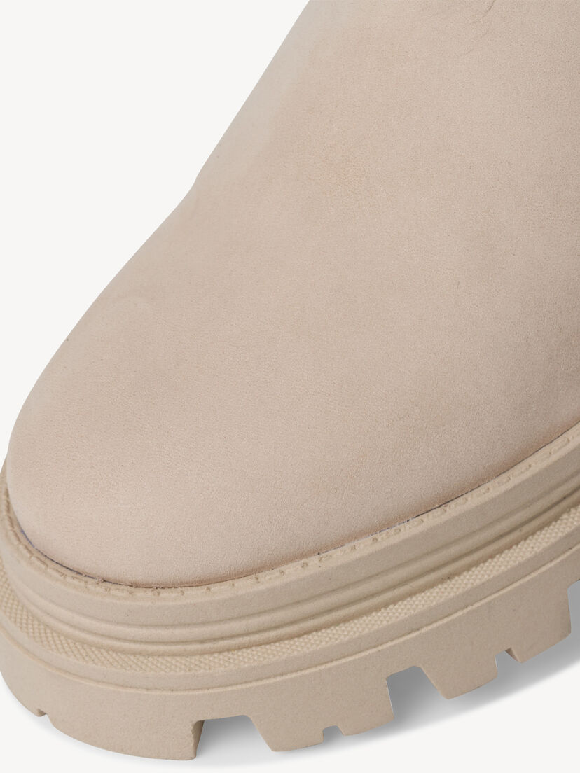 Leren Chelseaboot - beige
