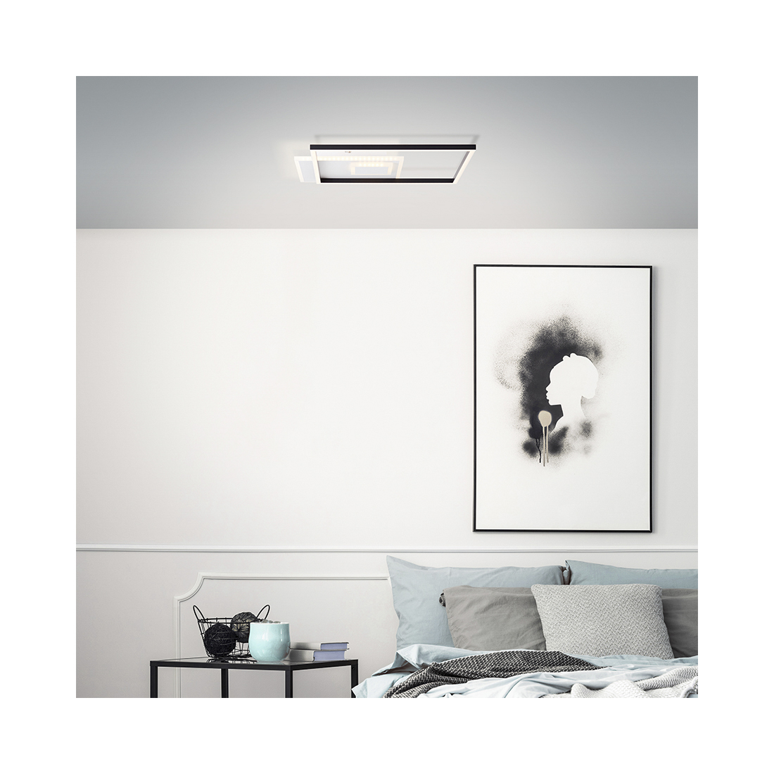 Brilliant Iorgo LED Deckenleuchte 40W schwarz-weiss