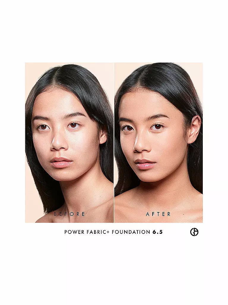 GIORGIO ARMANI COSMETICS Power Fabric + Longwear High Coverage Foundation  ( 6.5 ) braun