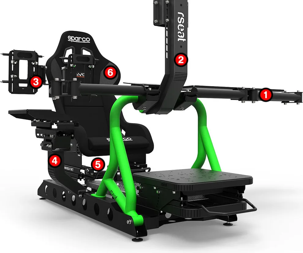 rSeat P1 Vert Sièges simulation gaming