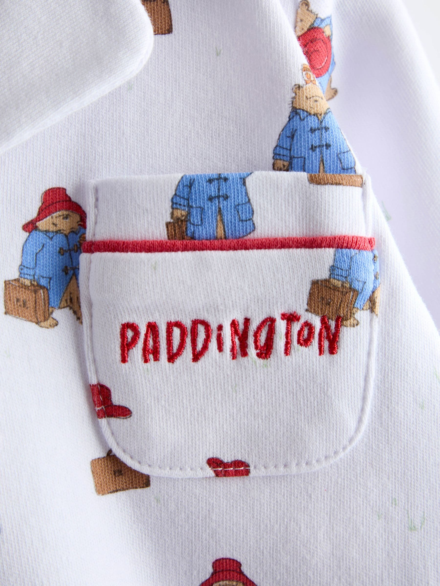 JoJo Maman Bébé Paddington™ Print Jersey Romper Pyjama