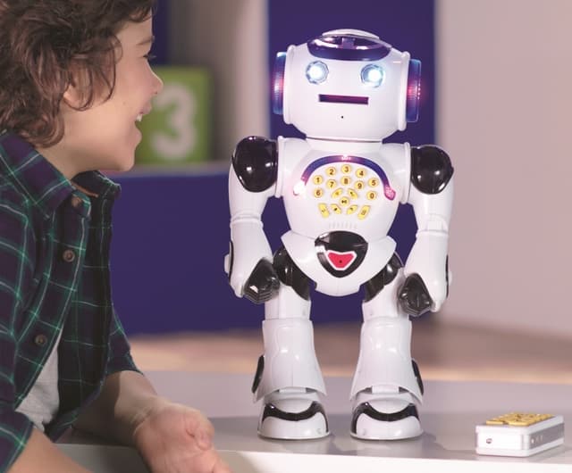 POWERMAN Interaktiv Robot til læring og leg inkl. Fjernbetjening (dansk)