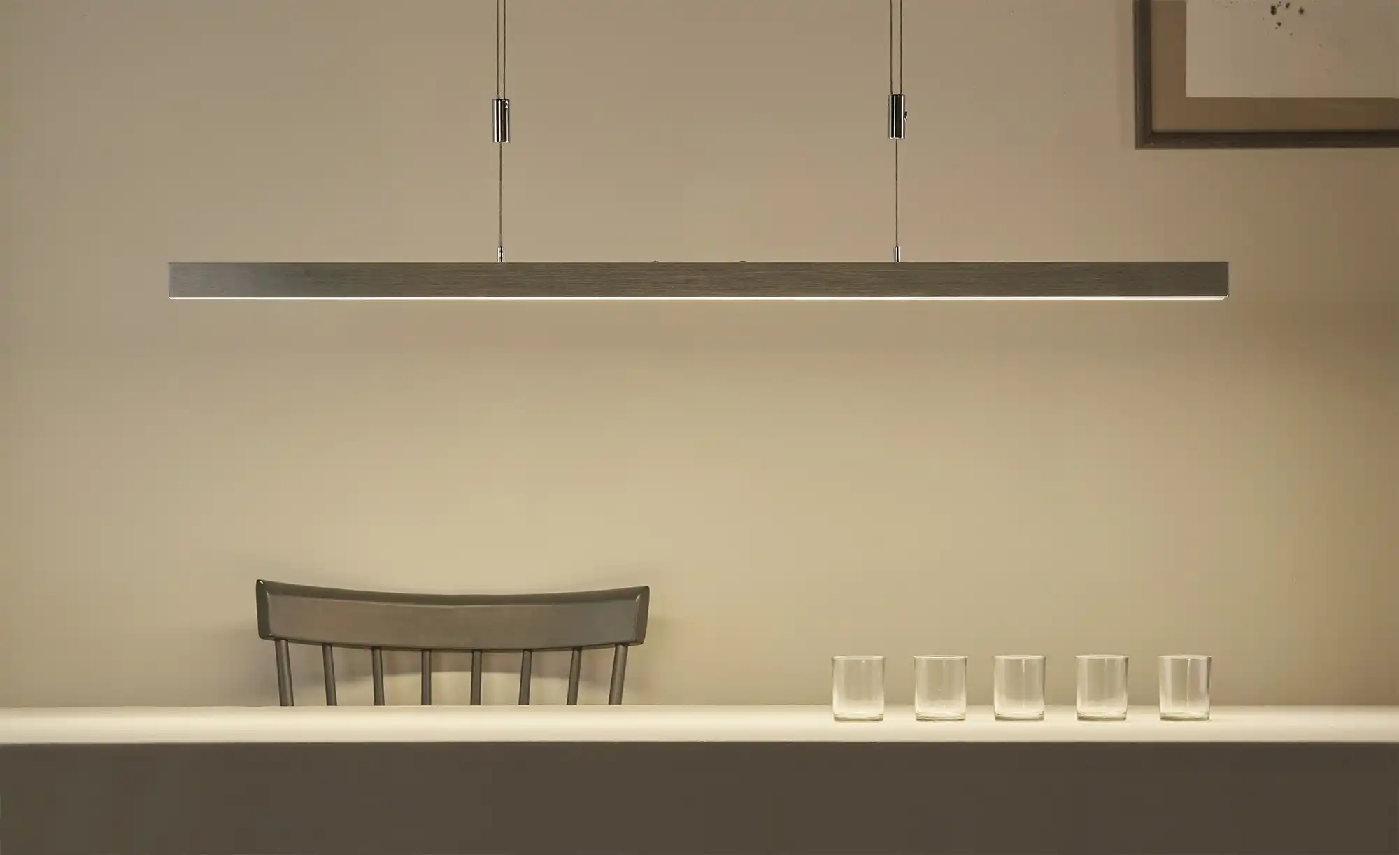 Paul Neuhaus LED-Pendelleuchte, alufarben