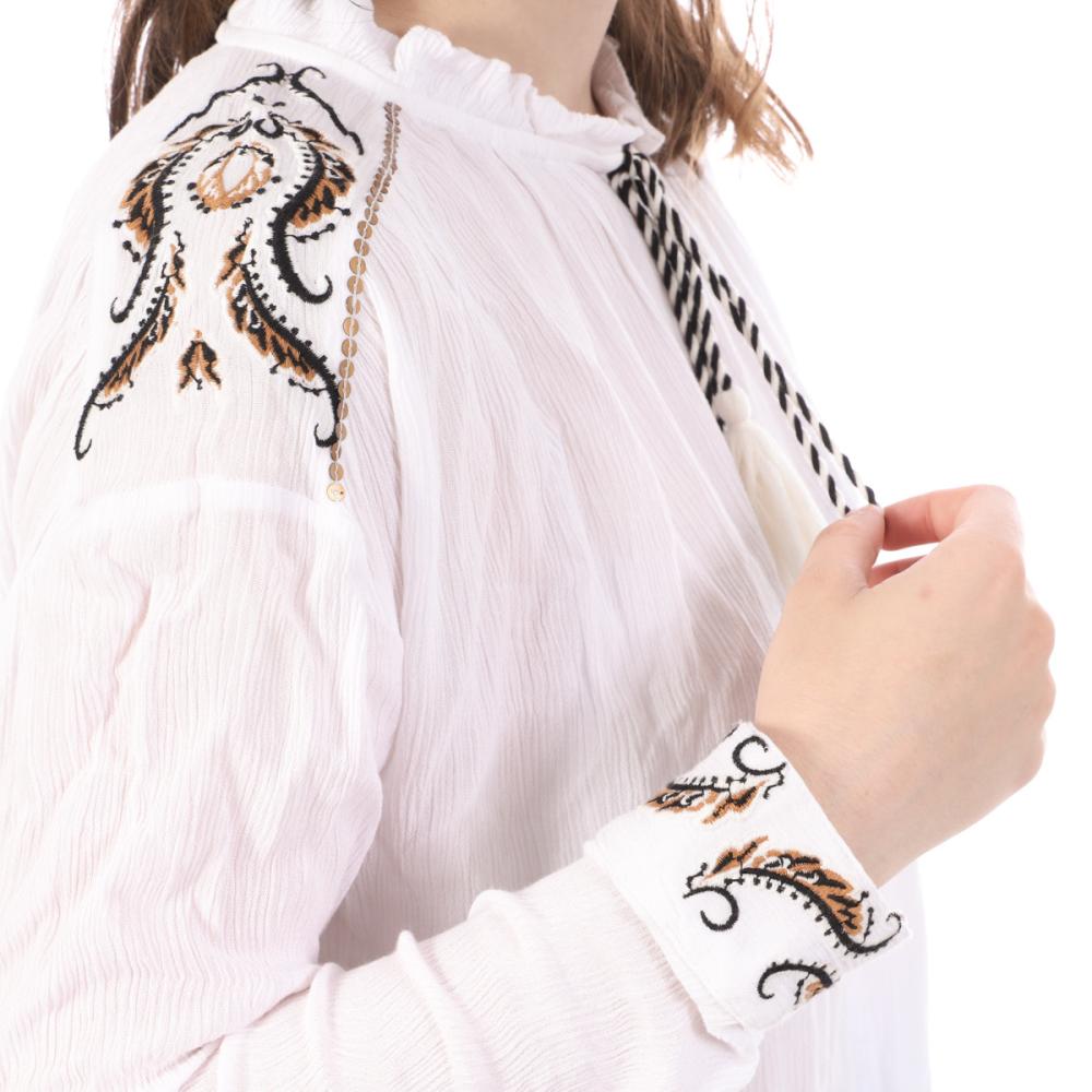 Les Tropéziennes Blouse Blanc Femme Les Tropéziennes Dormelle