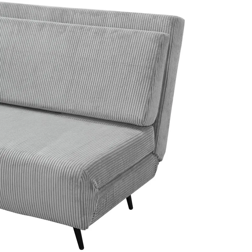 Mallory - Slaapbank 140 cm in grijze stof