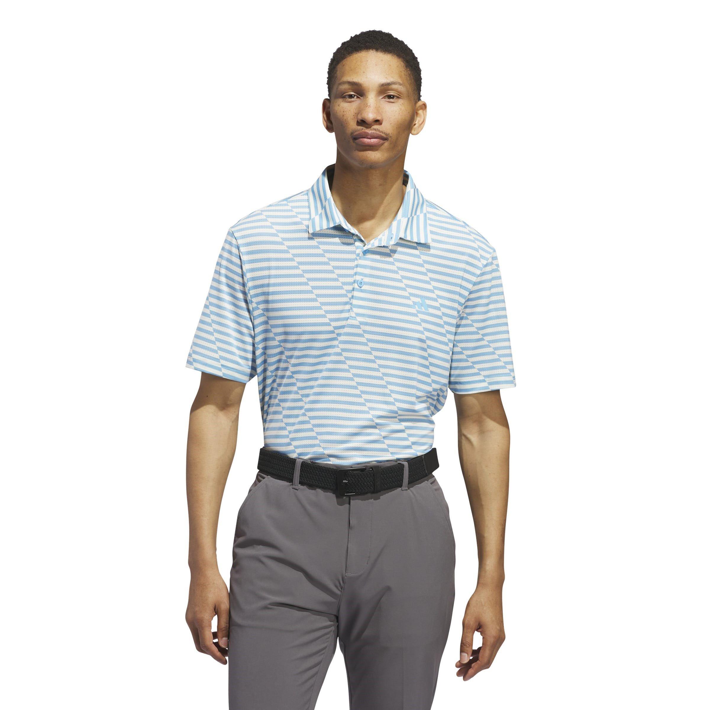 adidas Mesh Print Polo Shirt Mens