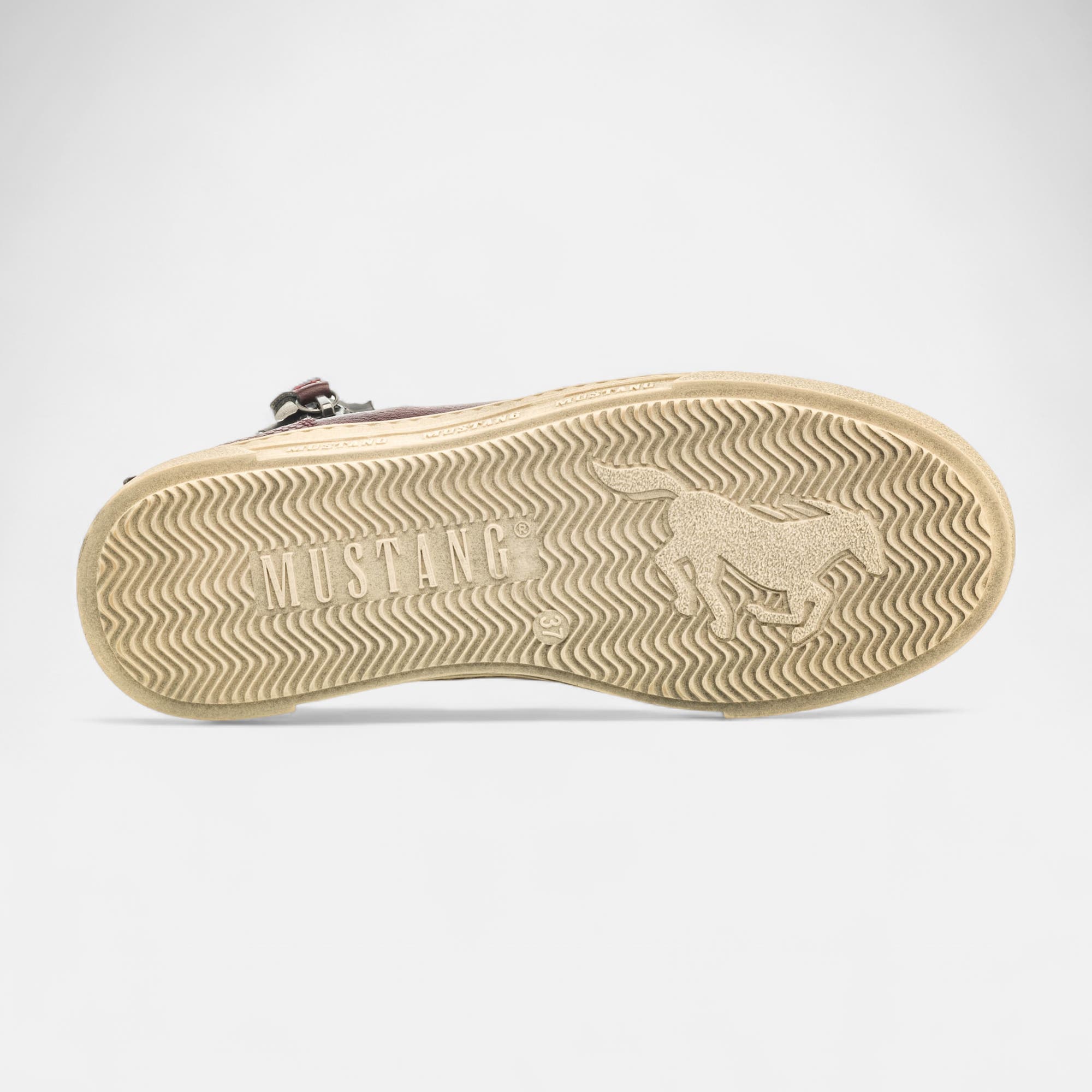 Baskets hautes Femme bordeaux