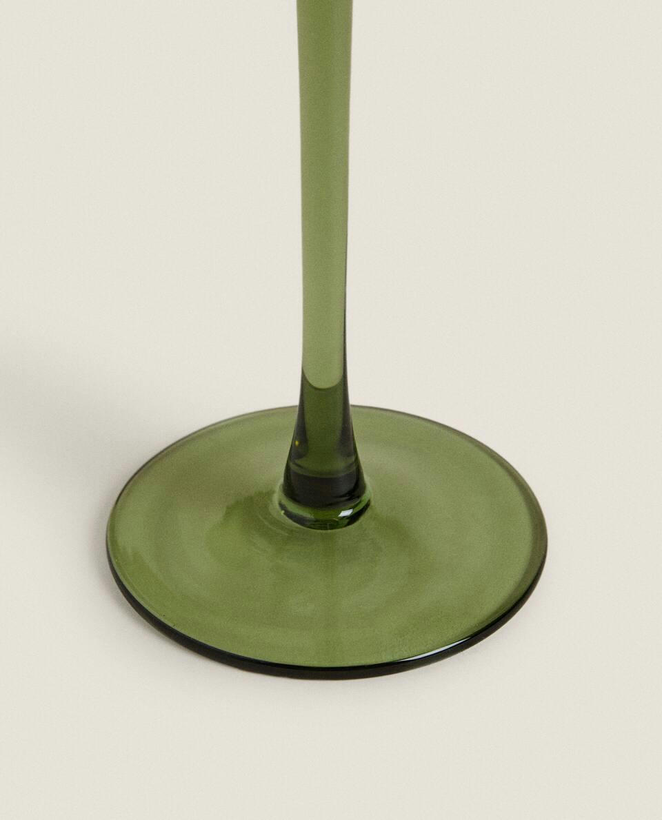 Taça de Natal com borda dourada