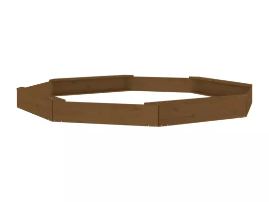 Bac à sable jeu bois marron 232 x 232 x 20 cm 02_0041539
