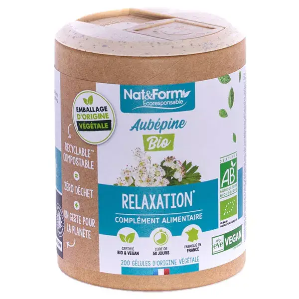 Nat & Form Espinheiro-alvar Orgânico Ecológico 200 cápsulas