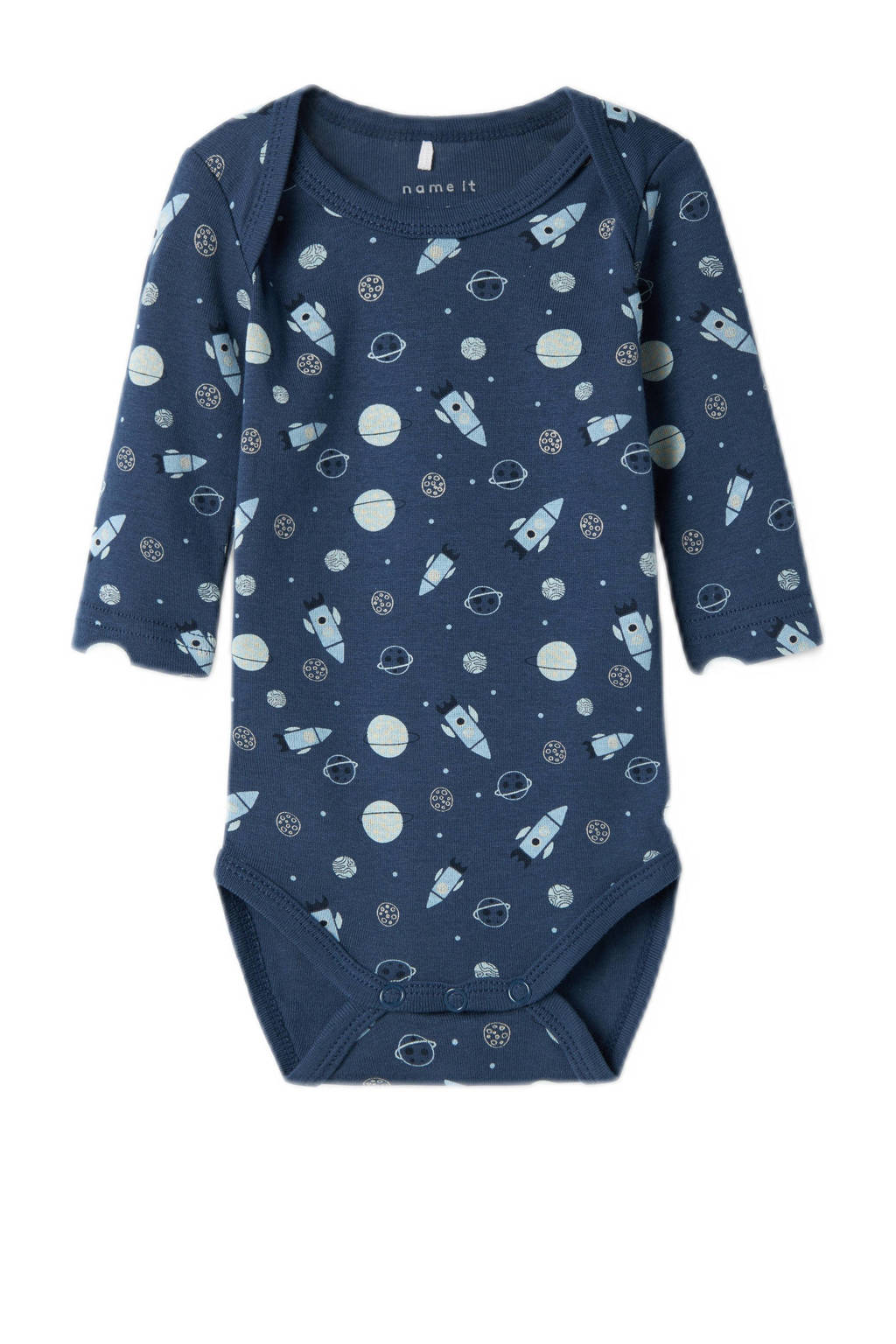 NAME IT romper NBMBODY- set van 3 donkerblauw/lichtblauw